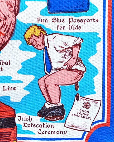Festival of Brexit Souvenir Tea Towel