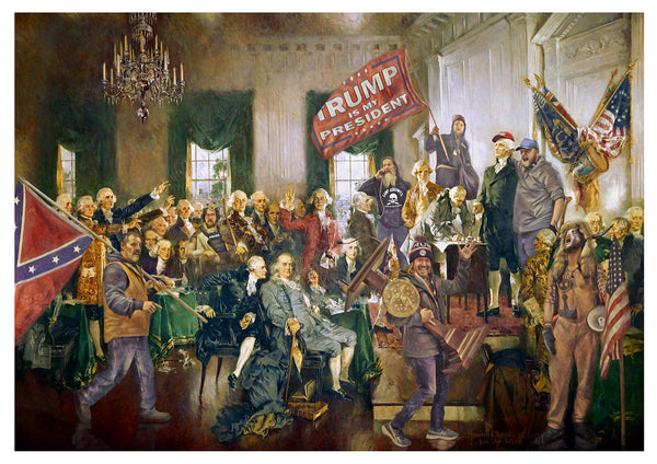 Trump's Little Wankers! Giclée Print