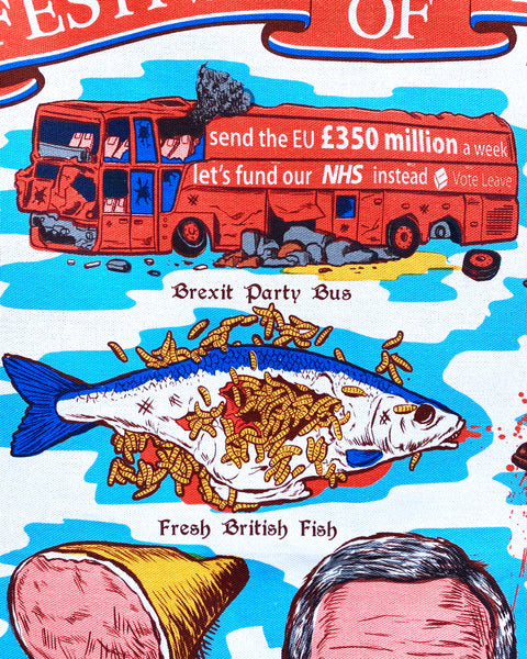 Festival of Brexit Souvenir Tea Towel