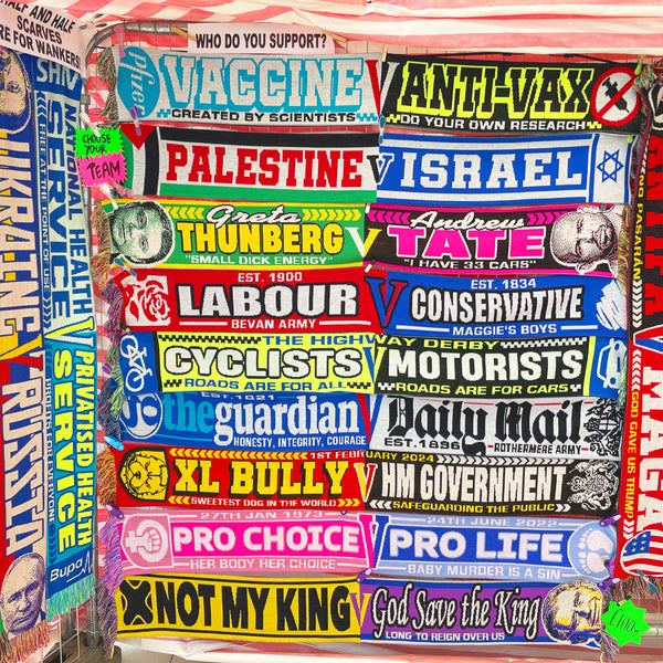 Half-and-Half Culture War Scarf