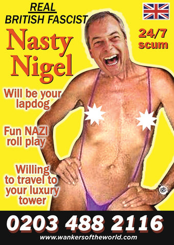 Political Whore Poster - Farage